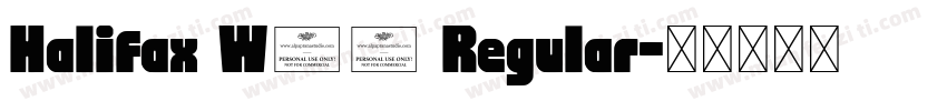 Halifax W03 Regular字体转换